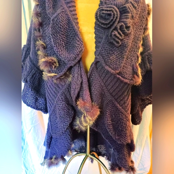 Pretty Angel Cashmere Blend Sweater In Oversized Large - Picture 2 of 11